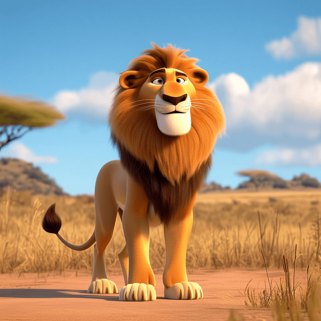 3D Pixar Lion